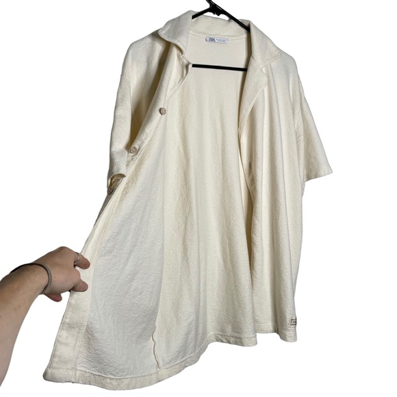 Zara short sleeve button down shirt camp collar - Picture 4 of 7
